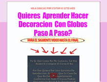 Tablet Screenshot of decoracion-con-globos.info